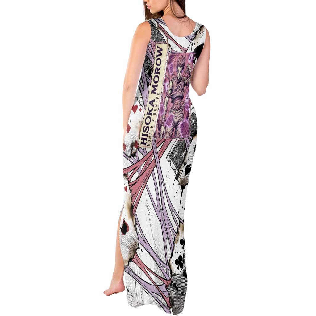 Hisoka Morow Playing Card Theme Tank Maxi Dress with Magic Aura and Artistic Anime Illustration - The Mazicc