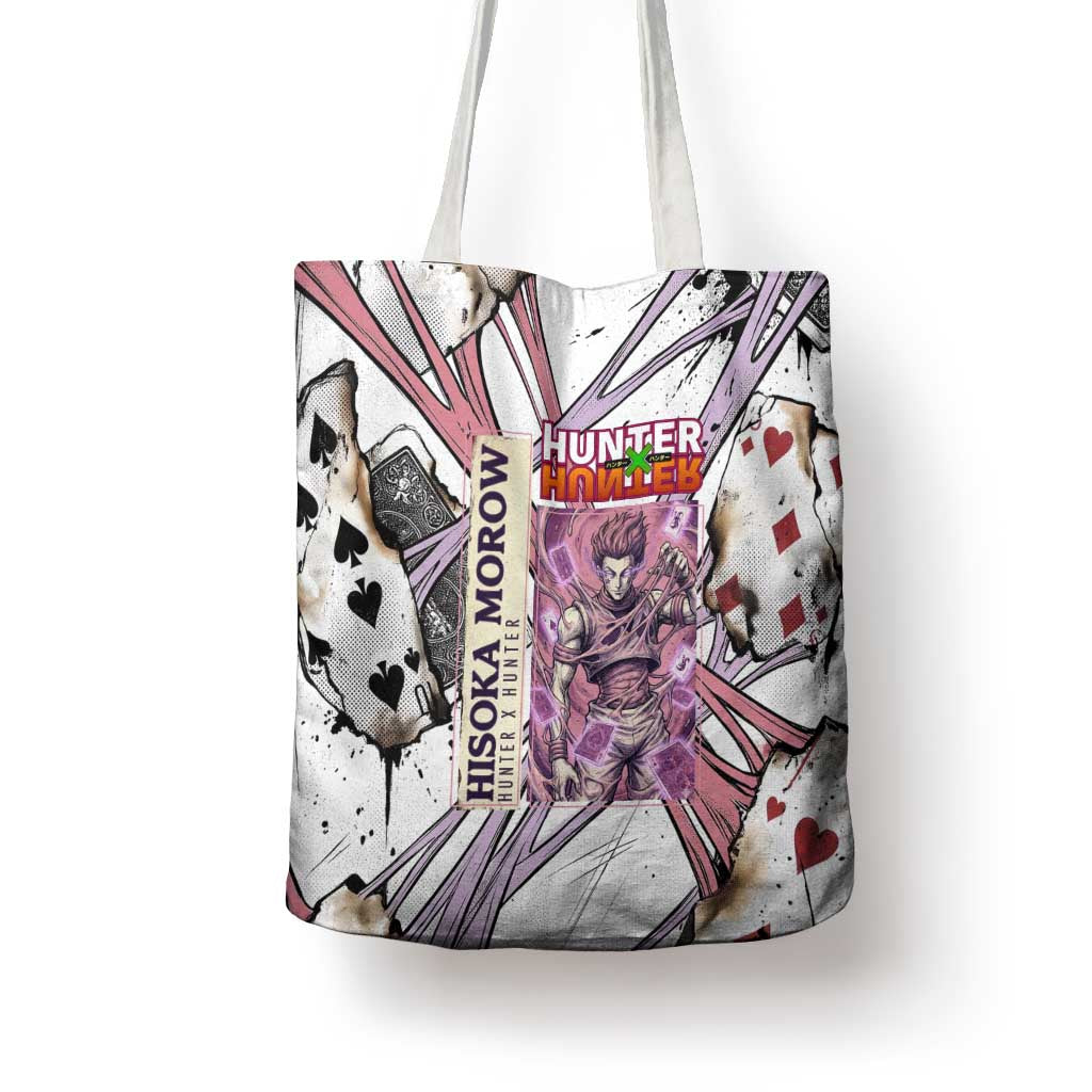Hisoka Morow Playing Card Theme Tote Bag with Magic Aura and Artistic Anime Illustration - The Mazicc
