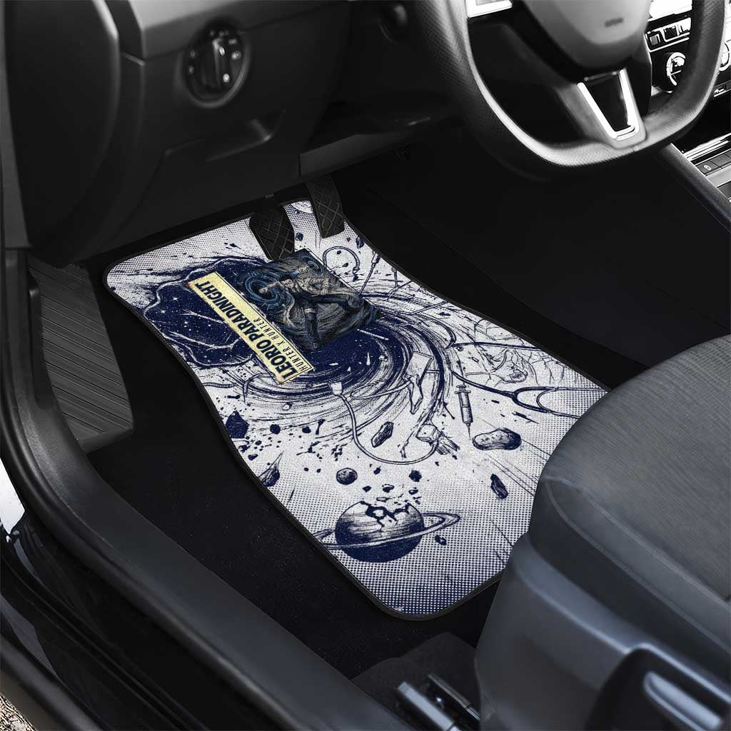 Leorio Paradinight Portal Energy Theme Car Mats with Dynamic Anime Artwork and Blue Grunge Design - The Mazicc