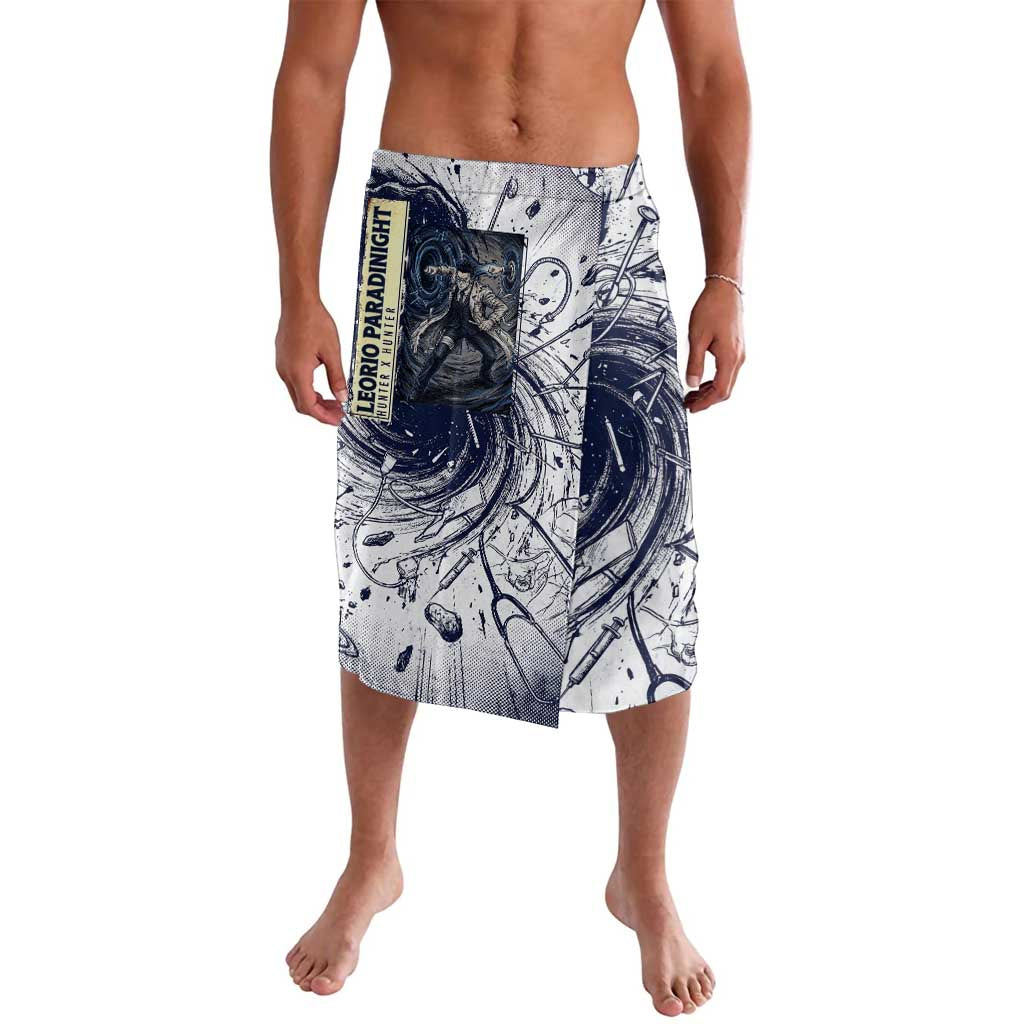 Leorio Paradinight Portal Energy Theme Lavalava with Dynamic Anime Artwork and Blue Grunge Design - The Mazicc