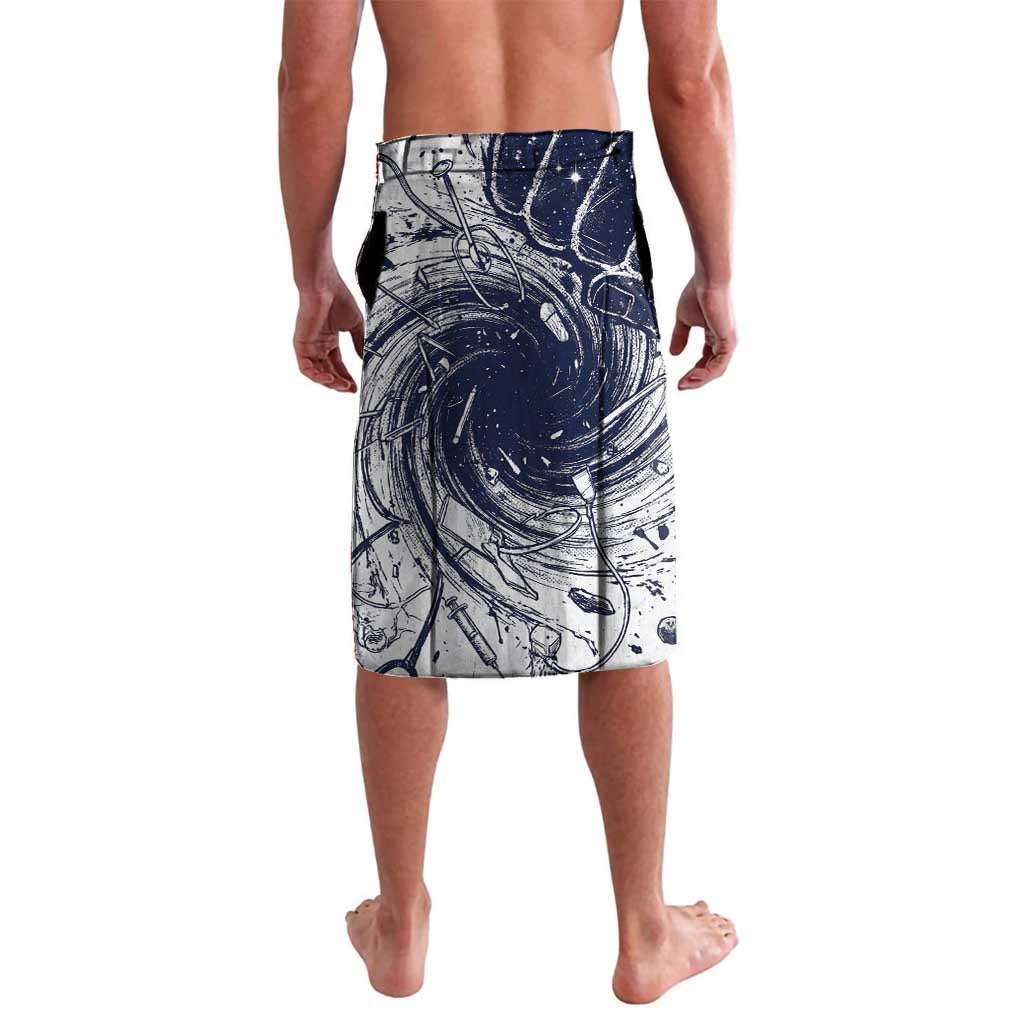 Leorio Paradinight Portal Energy Theme Lavalava with Dynamic Anime Artwork and Blue Grunge Design - The Mazicc