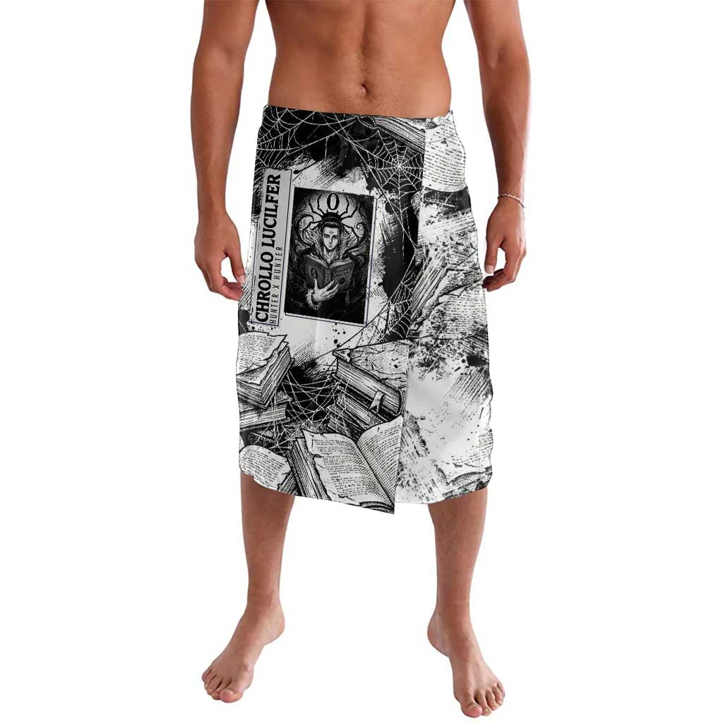 Chrollo Lucilfer Gothic Style Lavalava with Spider Webs, Grimoire Illustration and Monochrome Design - The Mazicc