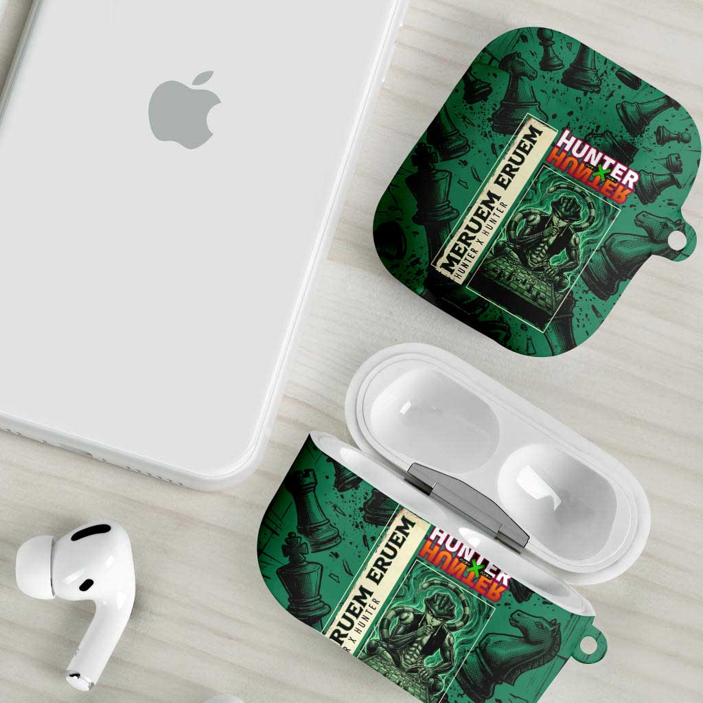 Meruem Chess Theme AirPods Case with Dark Aura and Strategic Anime Artwork Design - The Mazicc