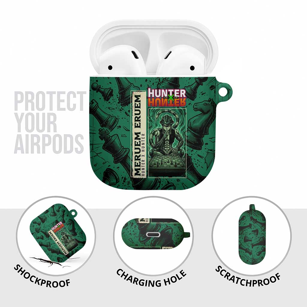 Meruem Chess Theme AirPods Case with Dark Aura and Strategic Anime Artwork Design - The Mazicc