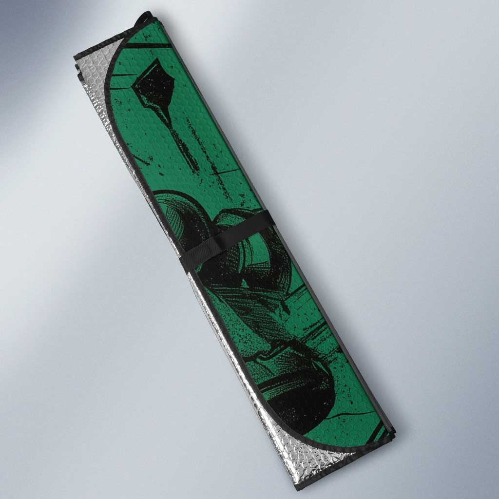 Meruem Chess Theme Auto Sun Shade with Dark Aura and Strategic Anime Artwork Design - The Mazicc