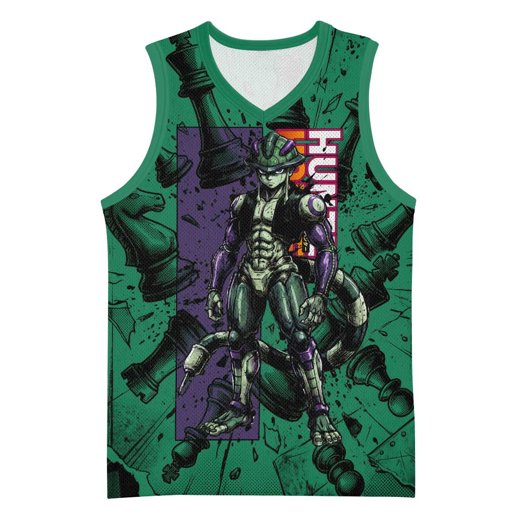 Meruem Chess Theme Basketball Jersey with Dark Aura and Strategic Anime Artwork Design - The Mazicc