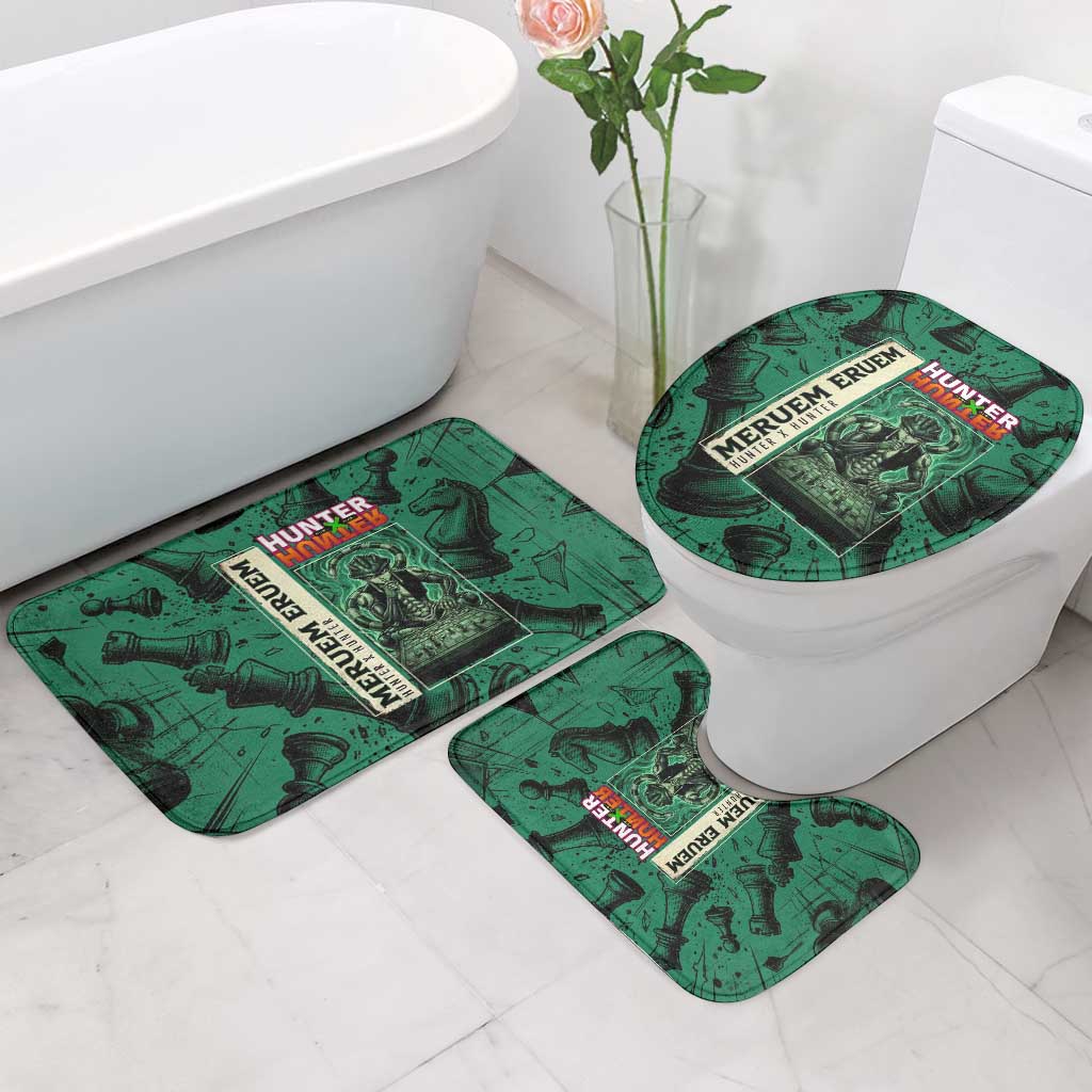 Meruem Chess Theme Bathroom Set with Dark Aura and Strategic Anime Artwork Design - The Mazicc