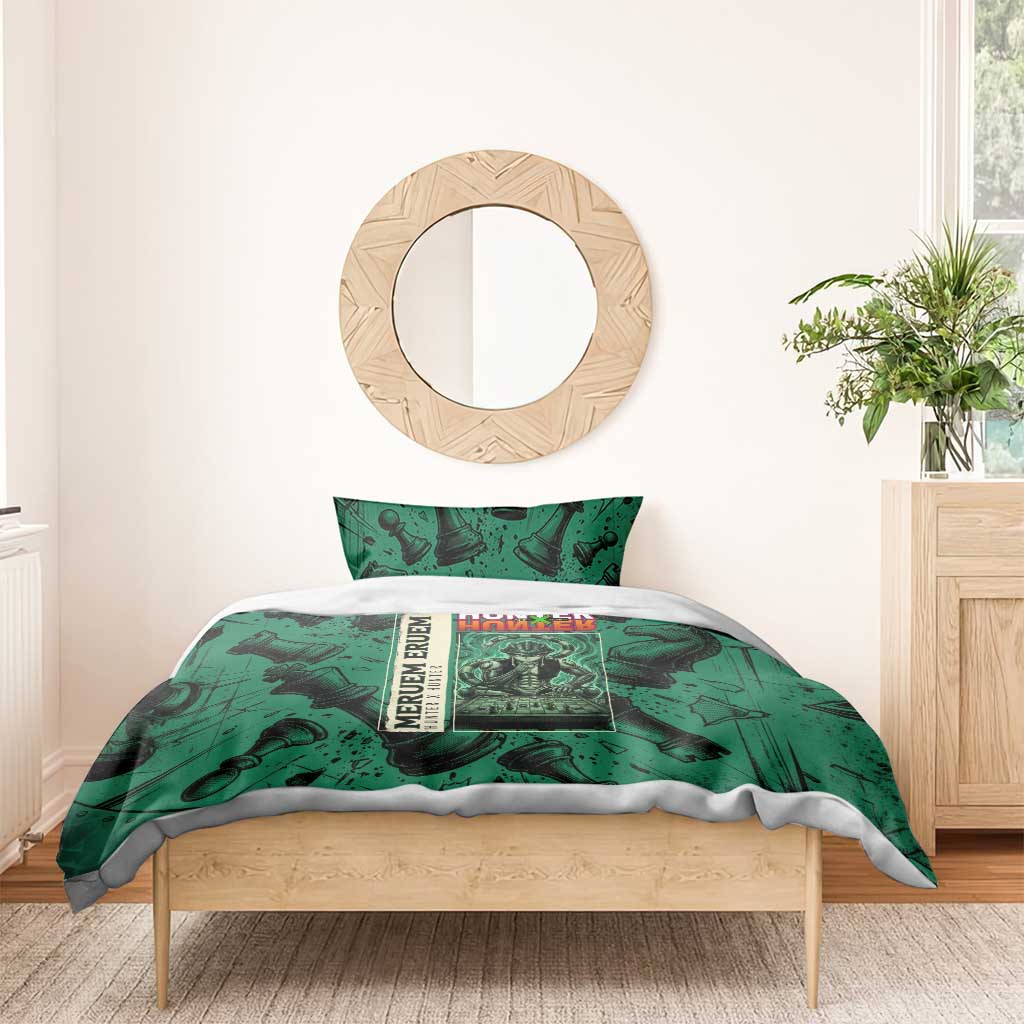 Meruem Chess Theme Bedding Set with Dark Aura and Strategic Anime Artwork Design - The Mazicc