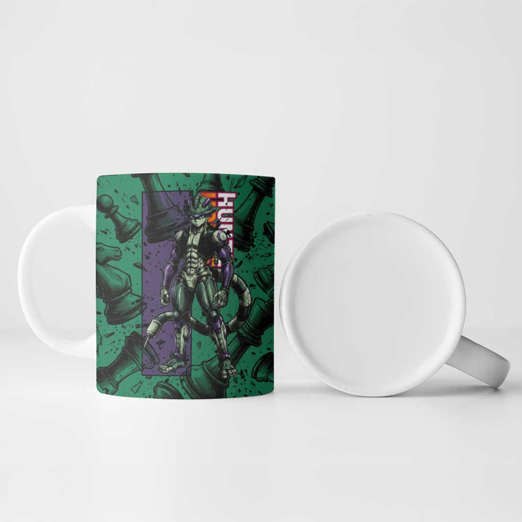 Meruem Chess Theme Ceramic Mug with Dark Aura and Strategic Anime Artwork Design - The Mazicc