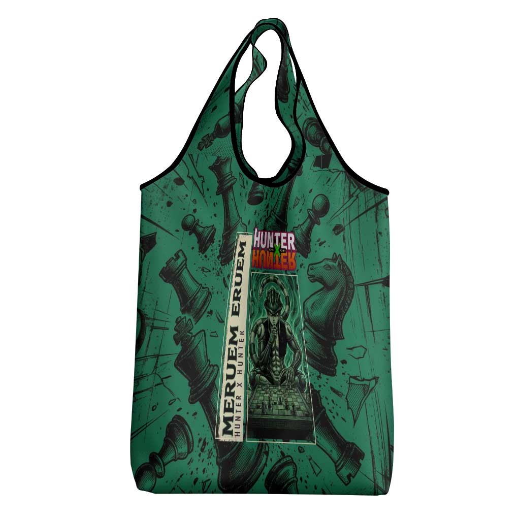 Meruem Chess Theme Grocery Bag with Dark Aura and Strategic Anime Artwork Design - The Mazicc