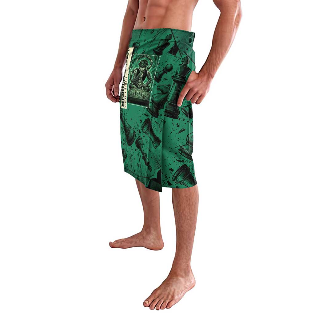 Meruem Chess Theme Lavalava with Dark Aura and Strategic Anime Artwork Design - The Mazicc