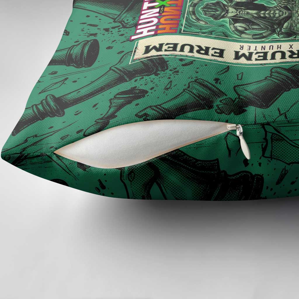 Meruem Chess Theme Pillow Cover with Dark Aura and Strategic Anime Artwork Design - The Mazicc