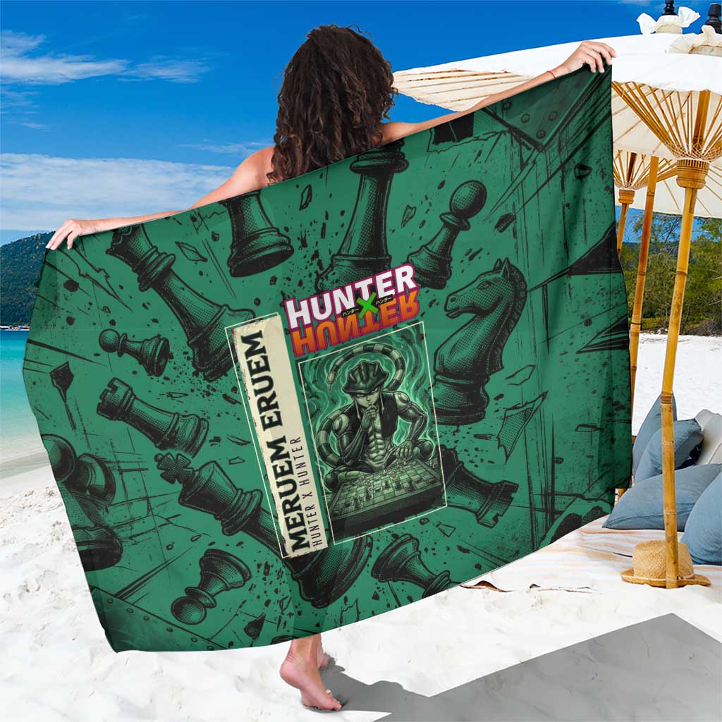 Meruem Chess Theme Sarong with Dark Aura and Strategic Anime Artwork Design - The Mazicc