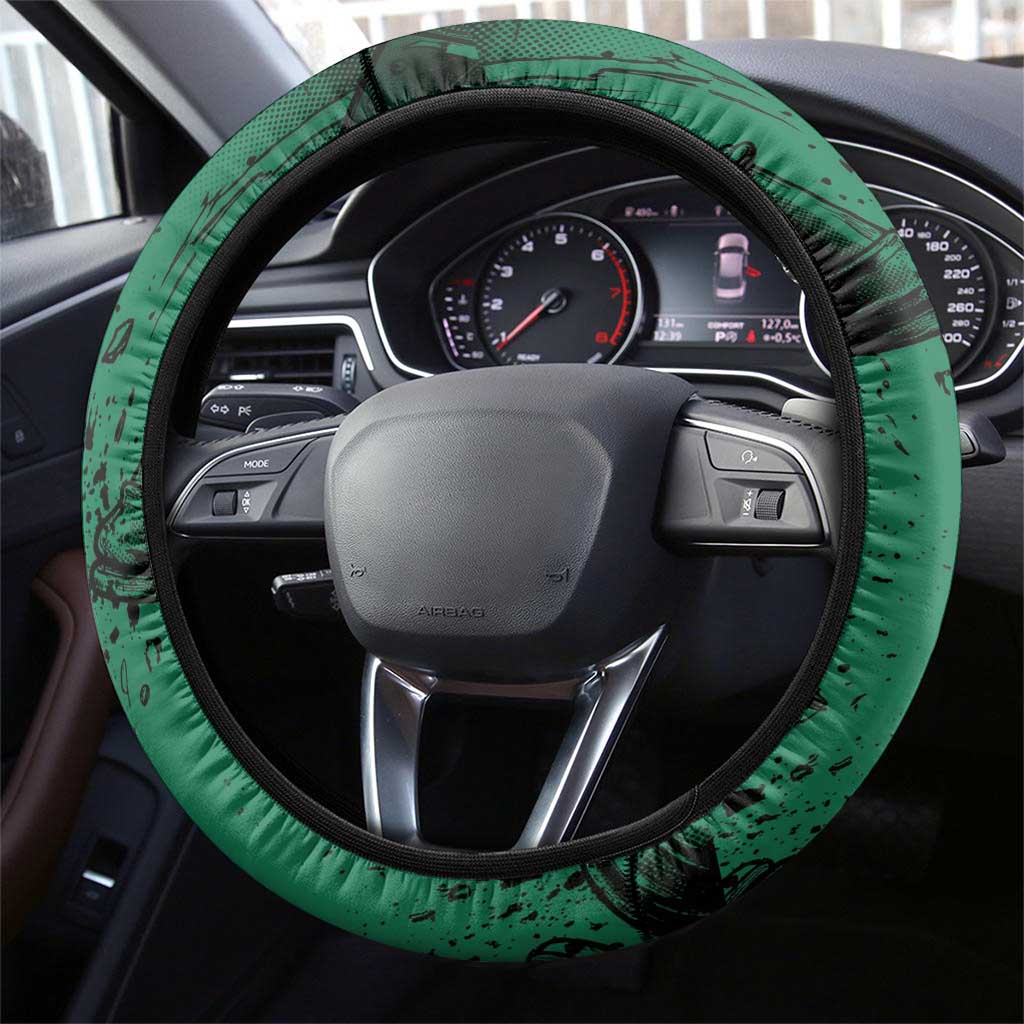 Meruem Chess Theme Steering Wheel Cover with Dark Aura and Strategic Anime Artwork Design - The Mazicc