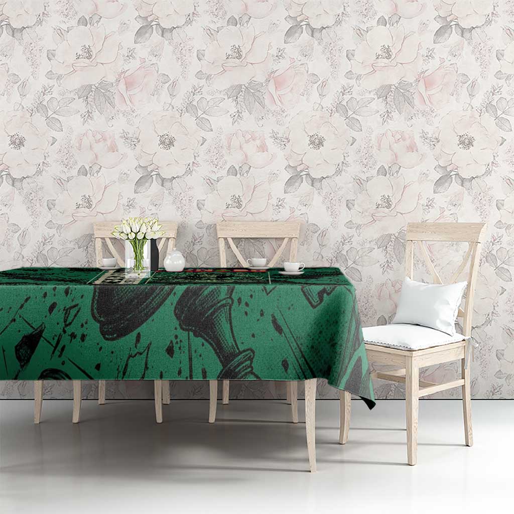 Meruem Chess Theme Tablecloth with Dark Aura and Strategic Anime Artwork Design - The Mazicc