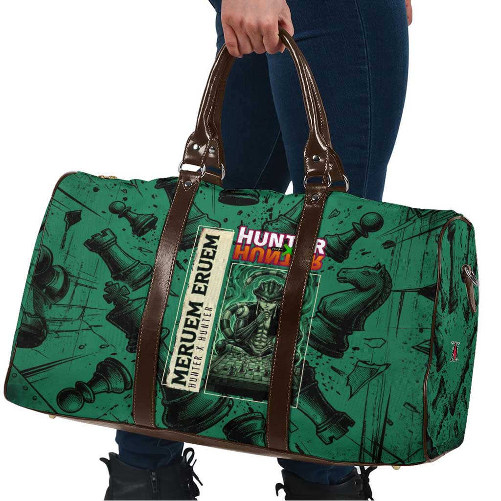 Meruem Chess Theme Travel Bag with Dark Aura and Strategic Anime Artwork Design - The Mazicc