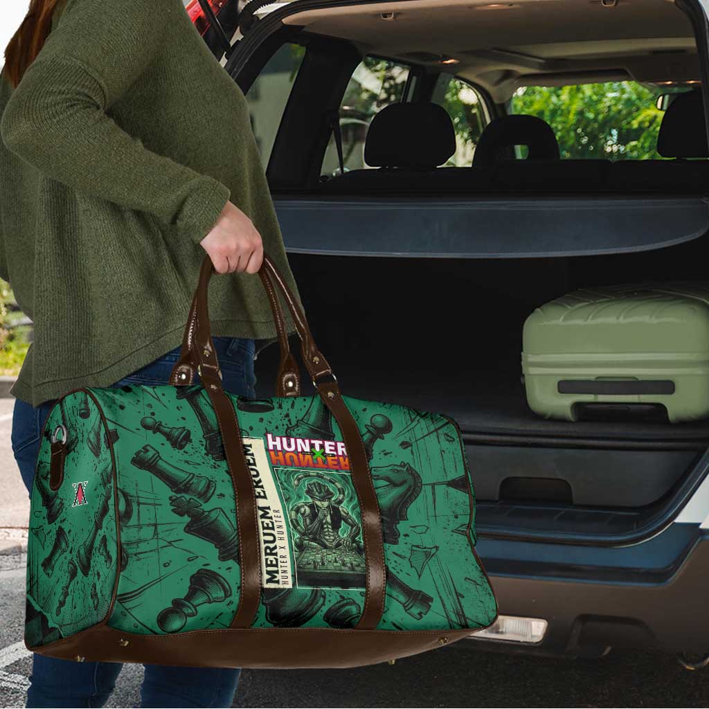 Meruem Chess Theme Travel Bag with Dark Aura and Strategic Anime Artwork Design - The Mazicc