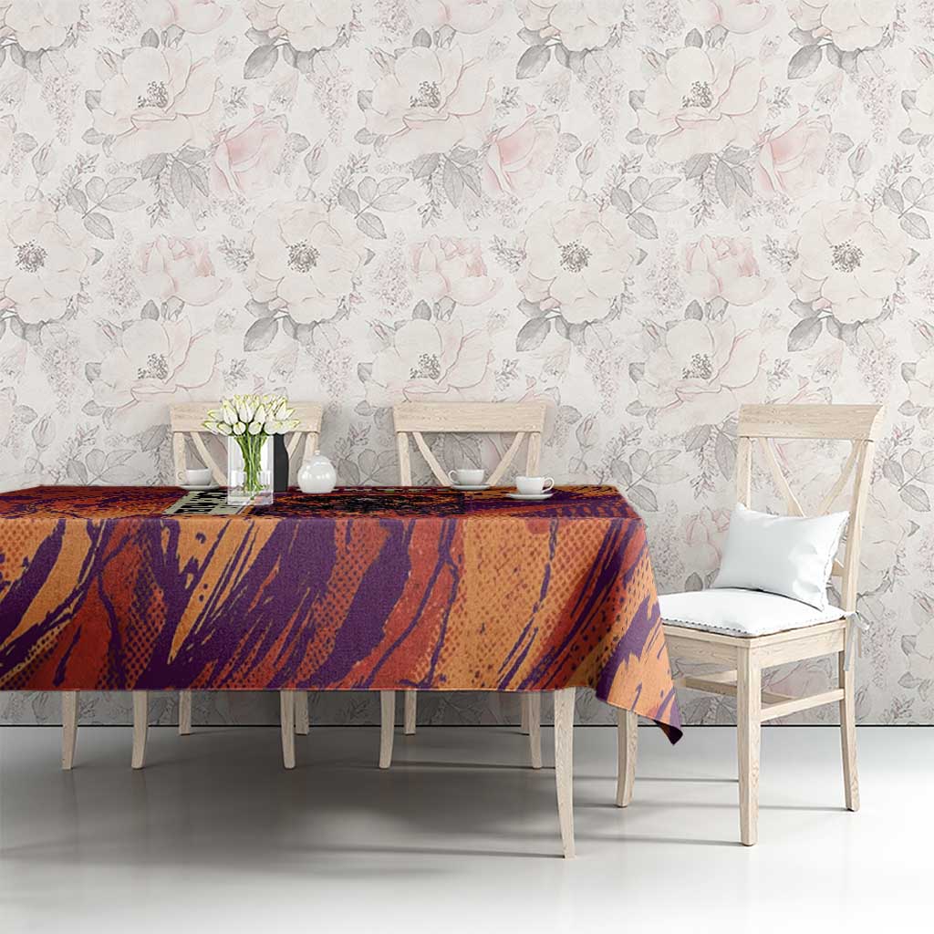 Feitan Portor Flame Aura Design Tablecloth with Sword Stance and Intense Anime Artwork - The Mazicc