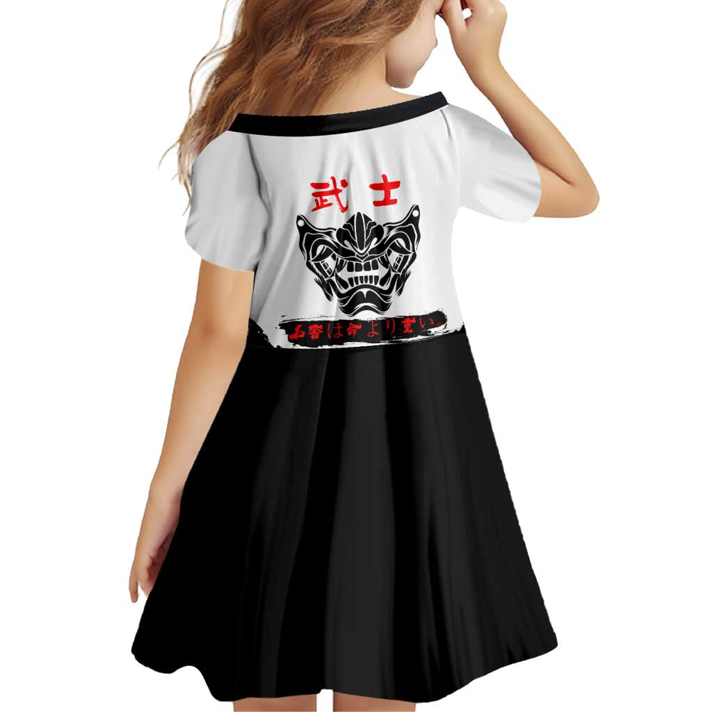 Toji Fushiguro Jujutsu Kaisen Samurai Theme Family Matching Long Sleeve Bodycon Dress and Hawaiian Shirt with Katana, Red Kanji and Oni Mask Artwork