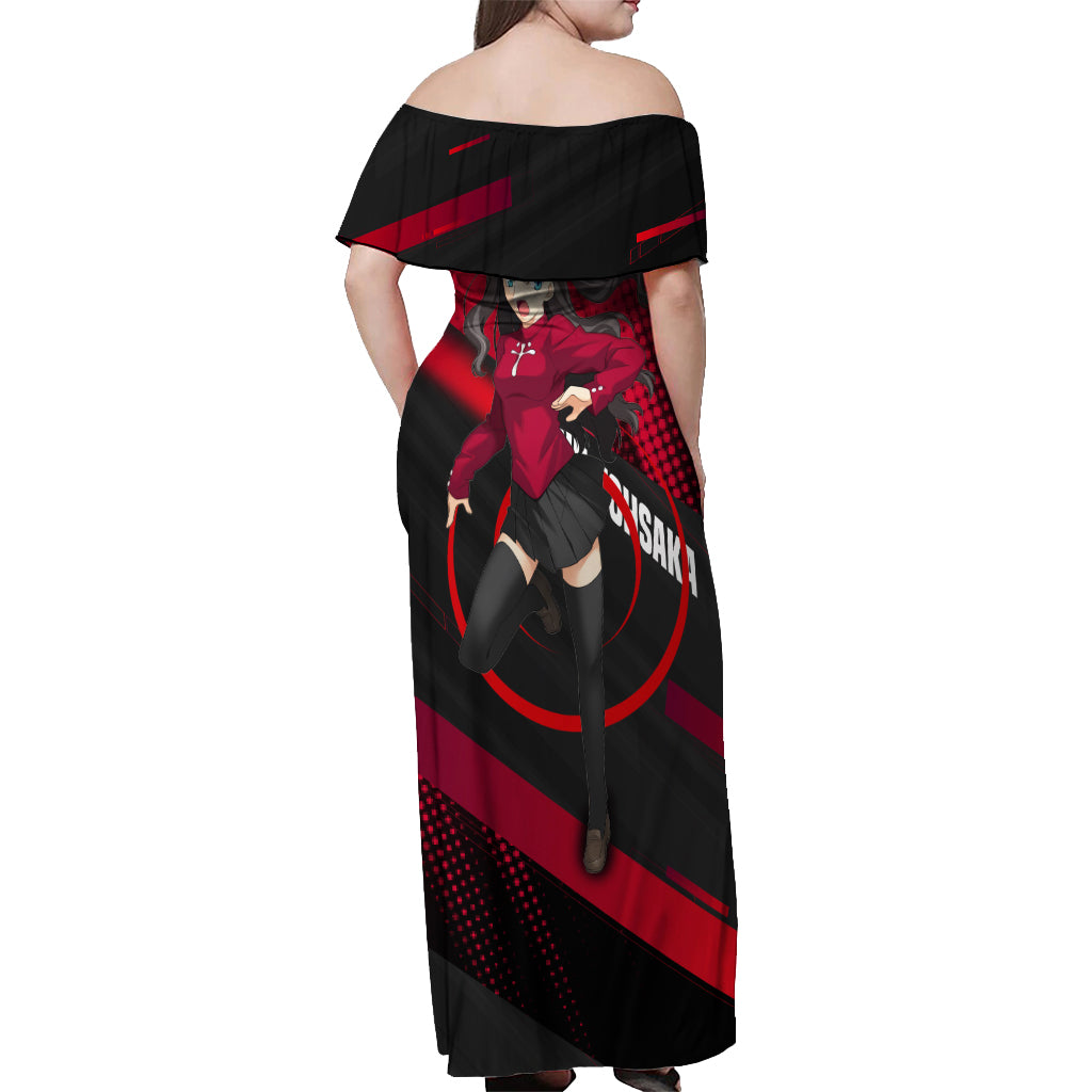 Rin Tohsaka Off Shoulder Maxi Dress