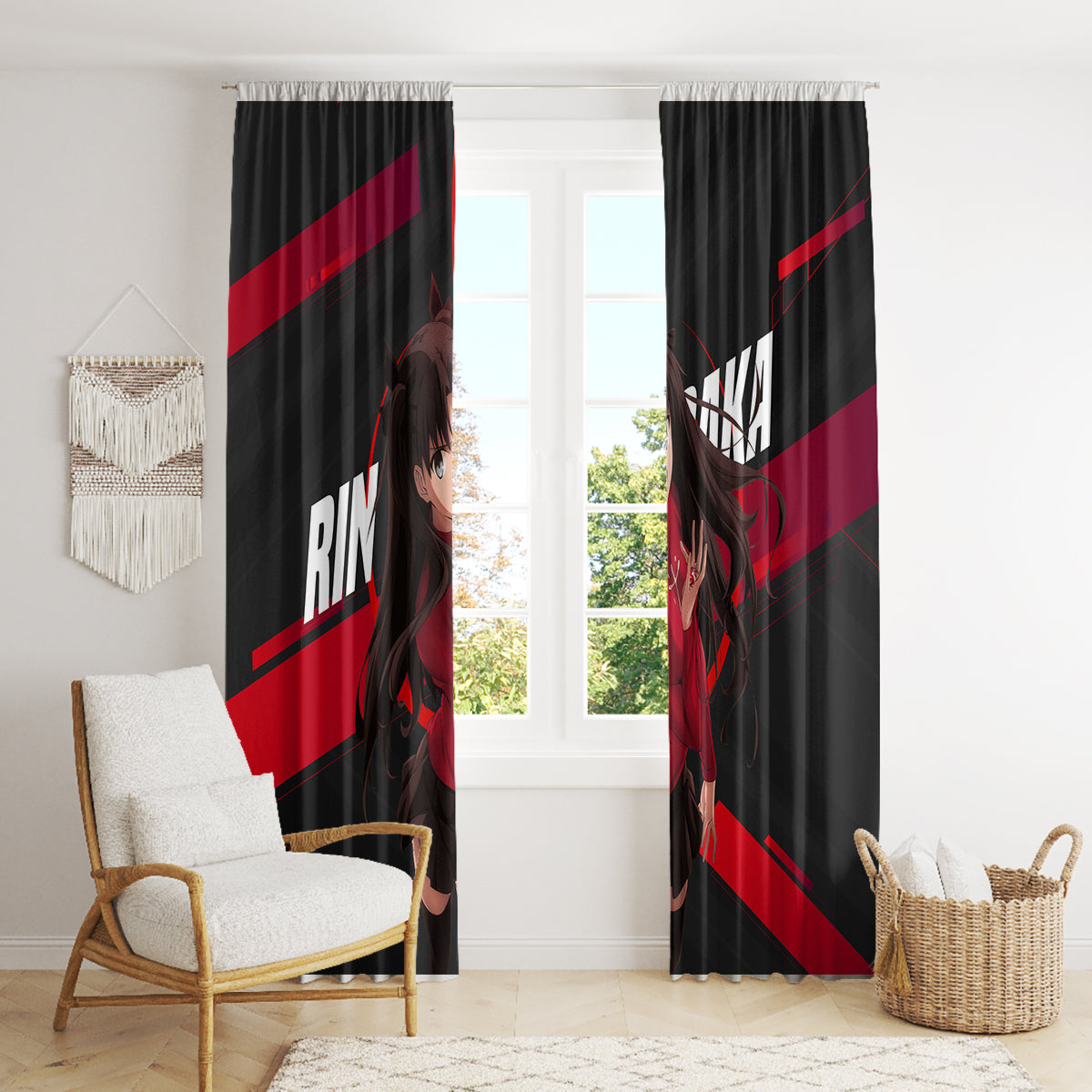 Rin Tohsaka Window Curtain
