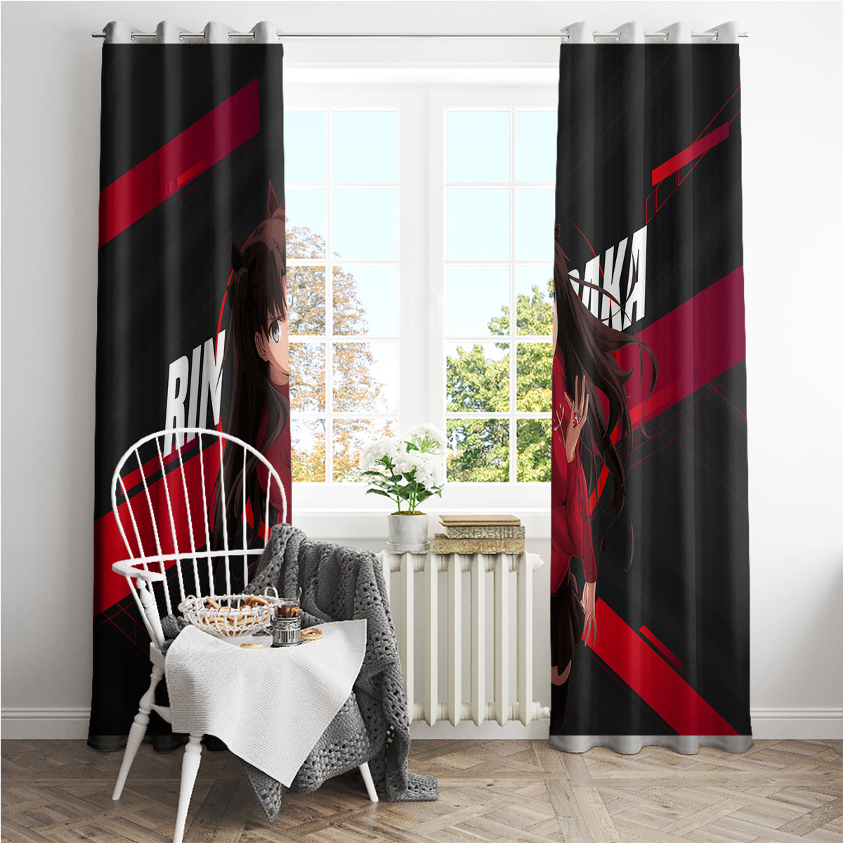Rin Tohsaka Window Curtain