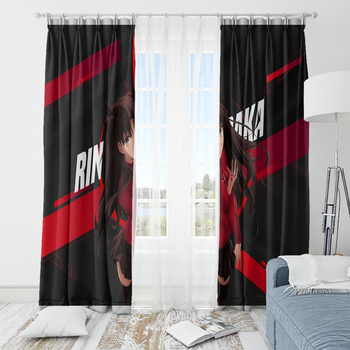 Rin Tohsaka Window Curtain