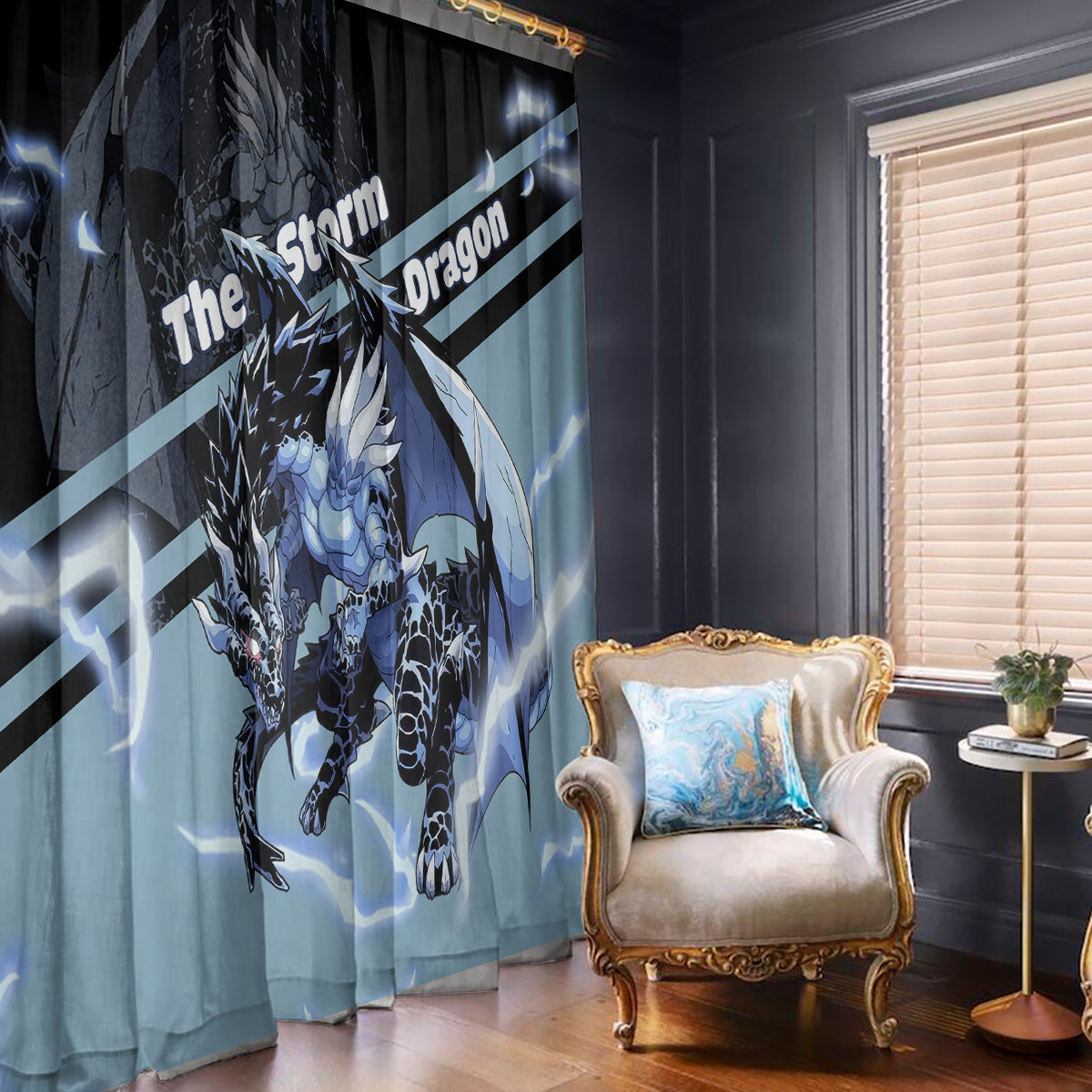 Veldora Storm Dragon Window Curtain