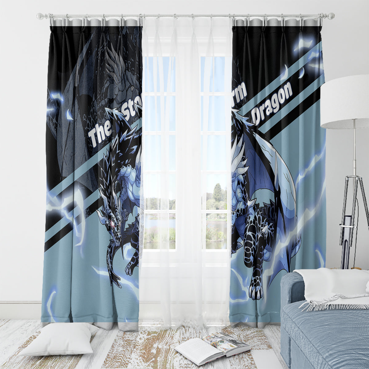 Veldora Storm Dragon Window Curtain