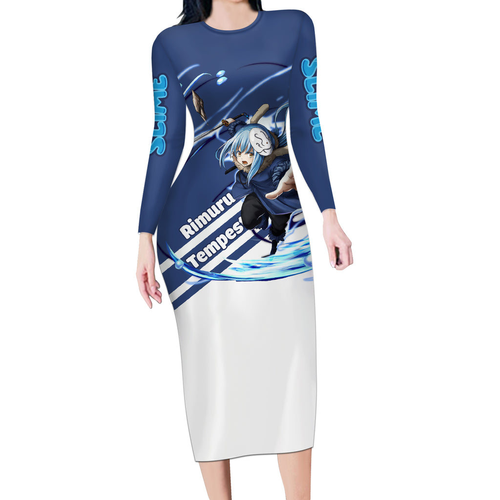 Rimuru Tempest Long Sleeve Bodycon Dress