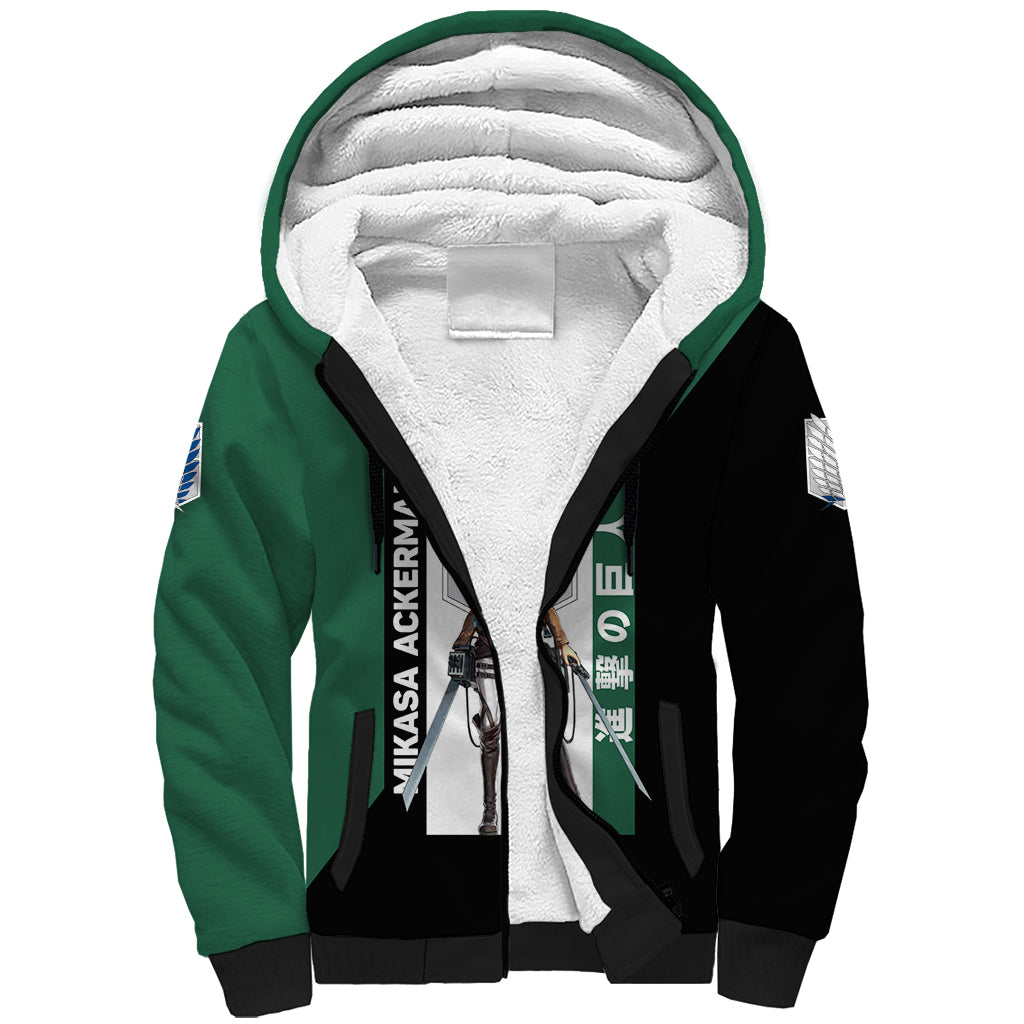 Mikasa Ackerman Sherpa Hoodie