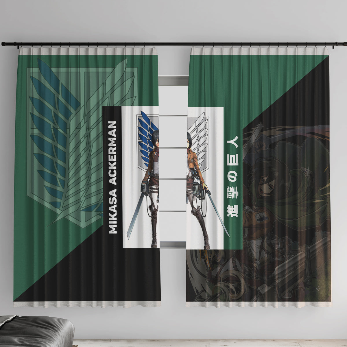Mikasa Ackerman Window Curtain