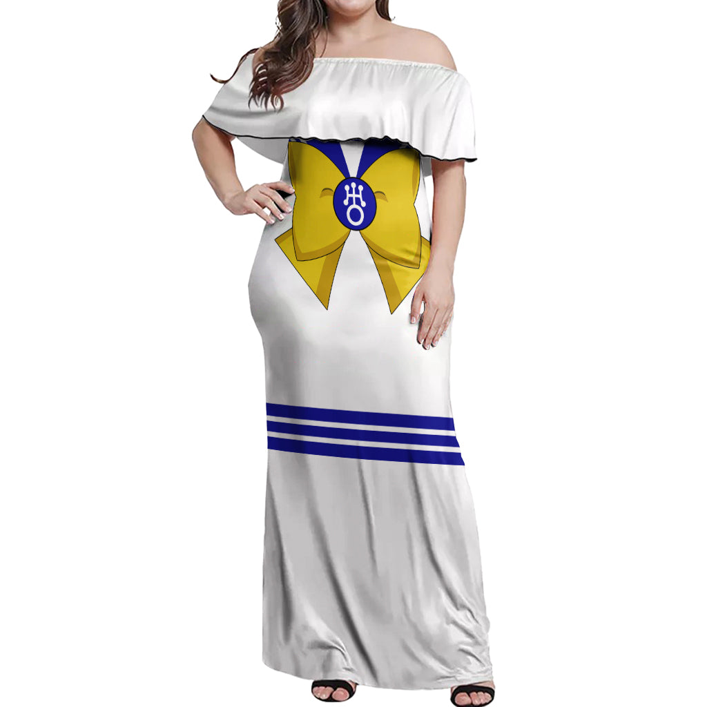 Sailor Uranus Off Shoulder Maxi Dress