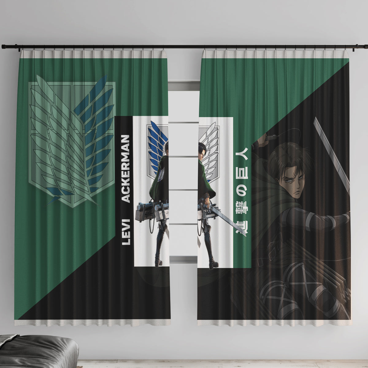 Levi Ackerman Window Curtain
