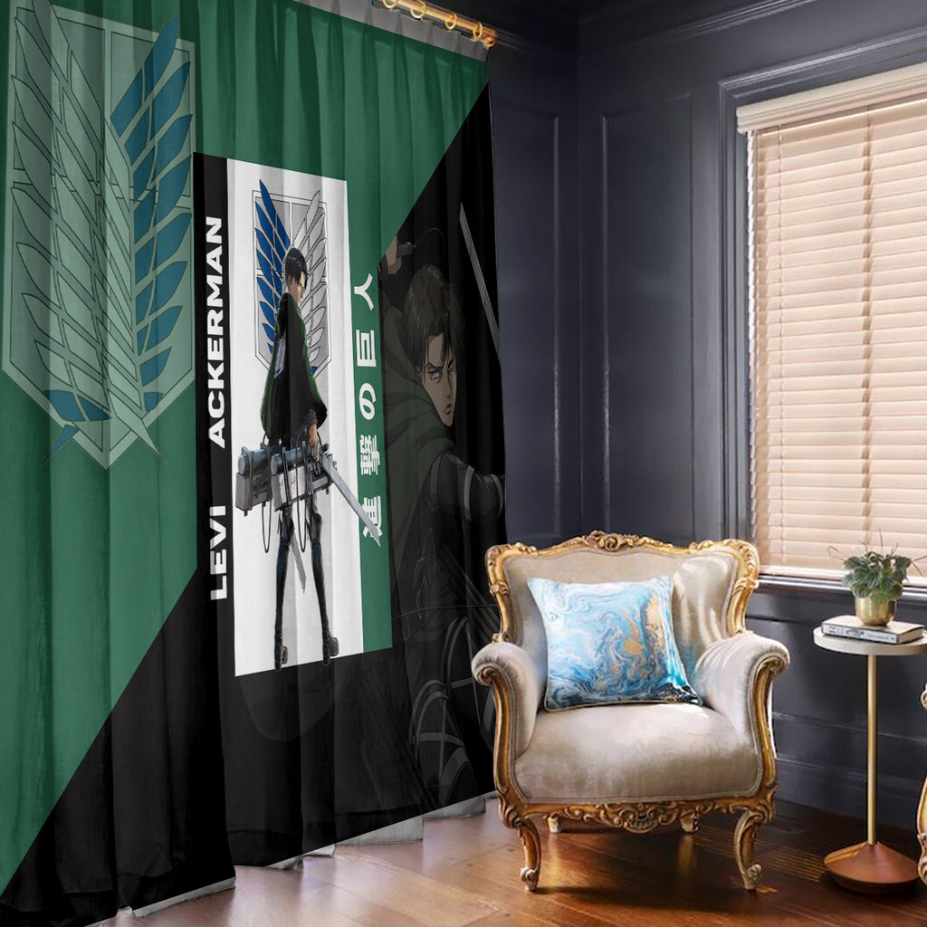 Levi Ackerman Window Curtain