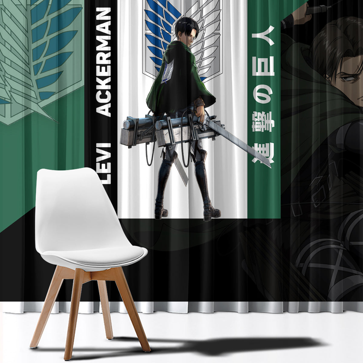 Levi Ackerman Window Curtain