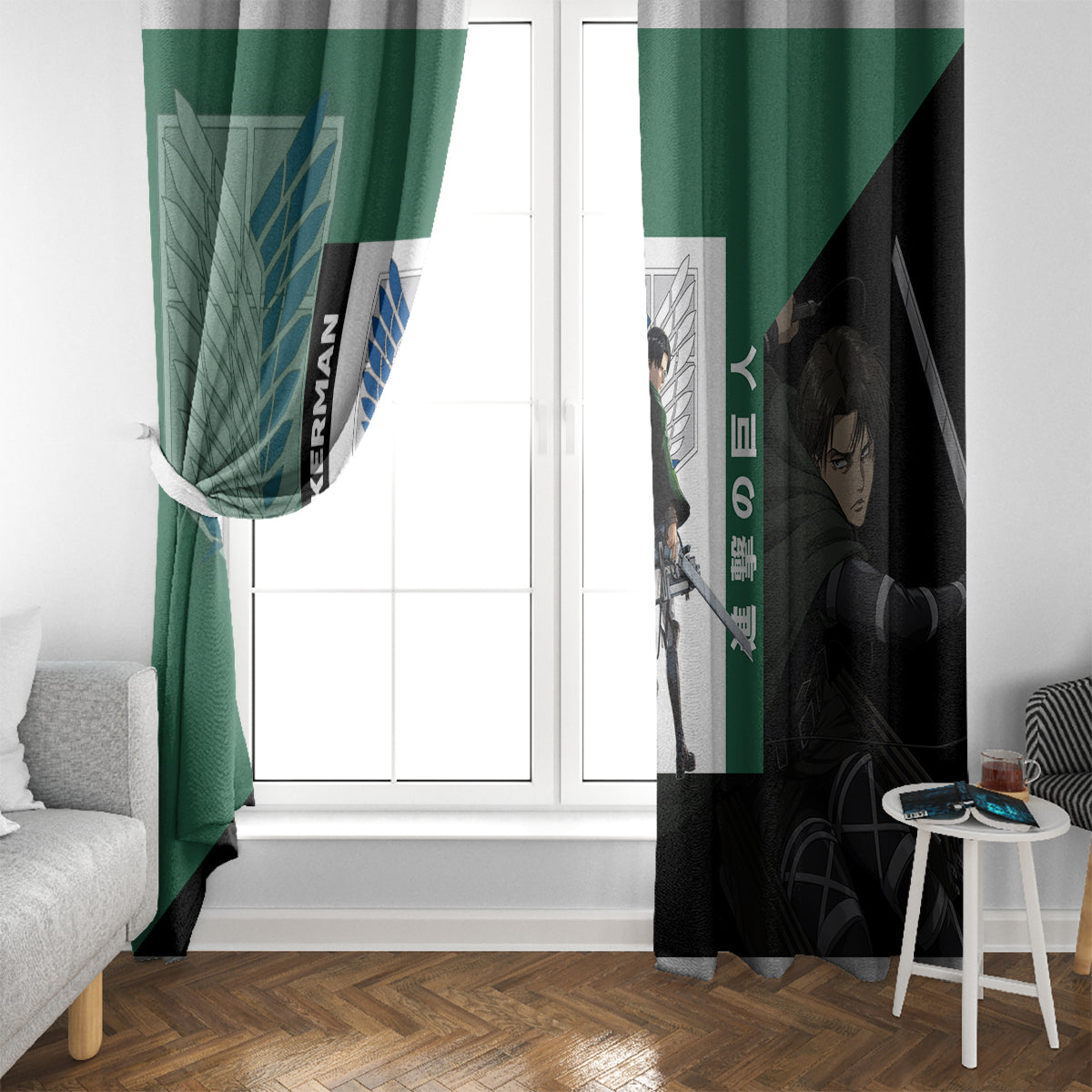 Levi Ackerman Window Curtain