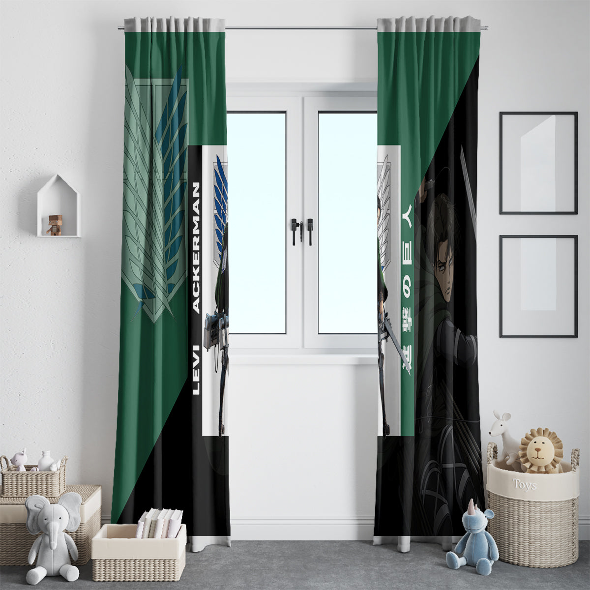 Levi Ackerman Window Curtain