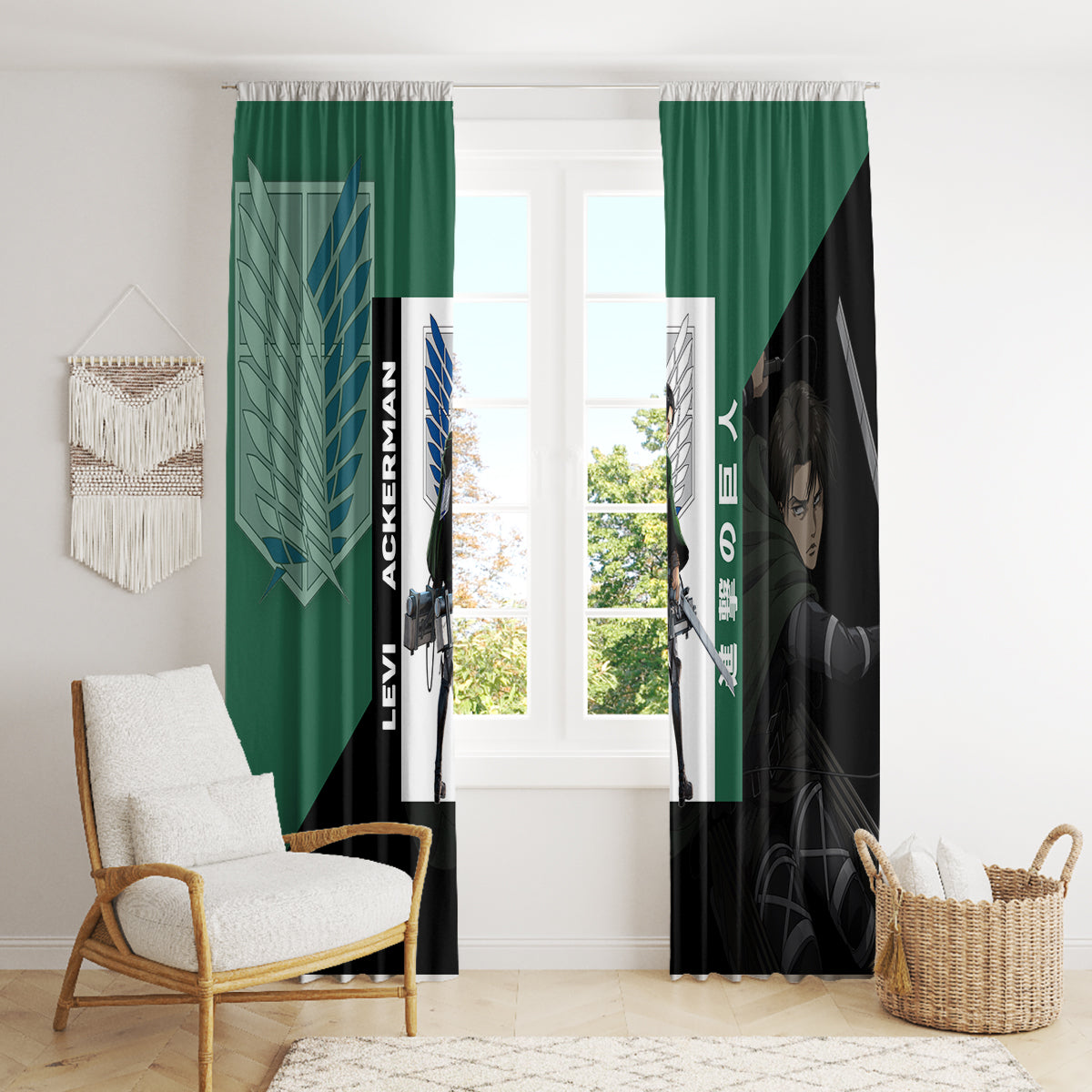 Levi Ackerman Window Curtain