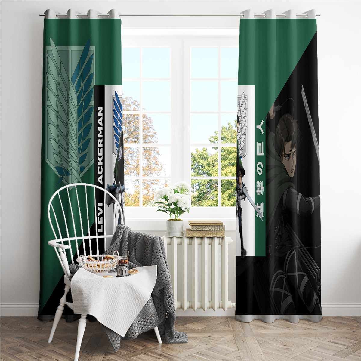 Levi Ackerman Window Curtain
