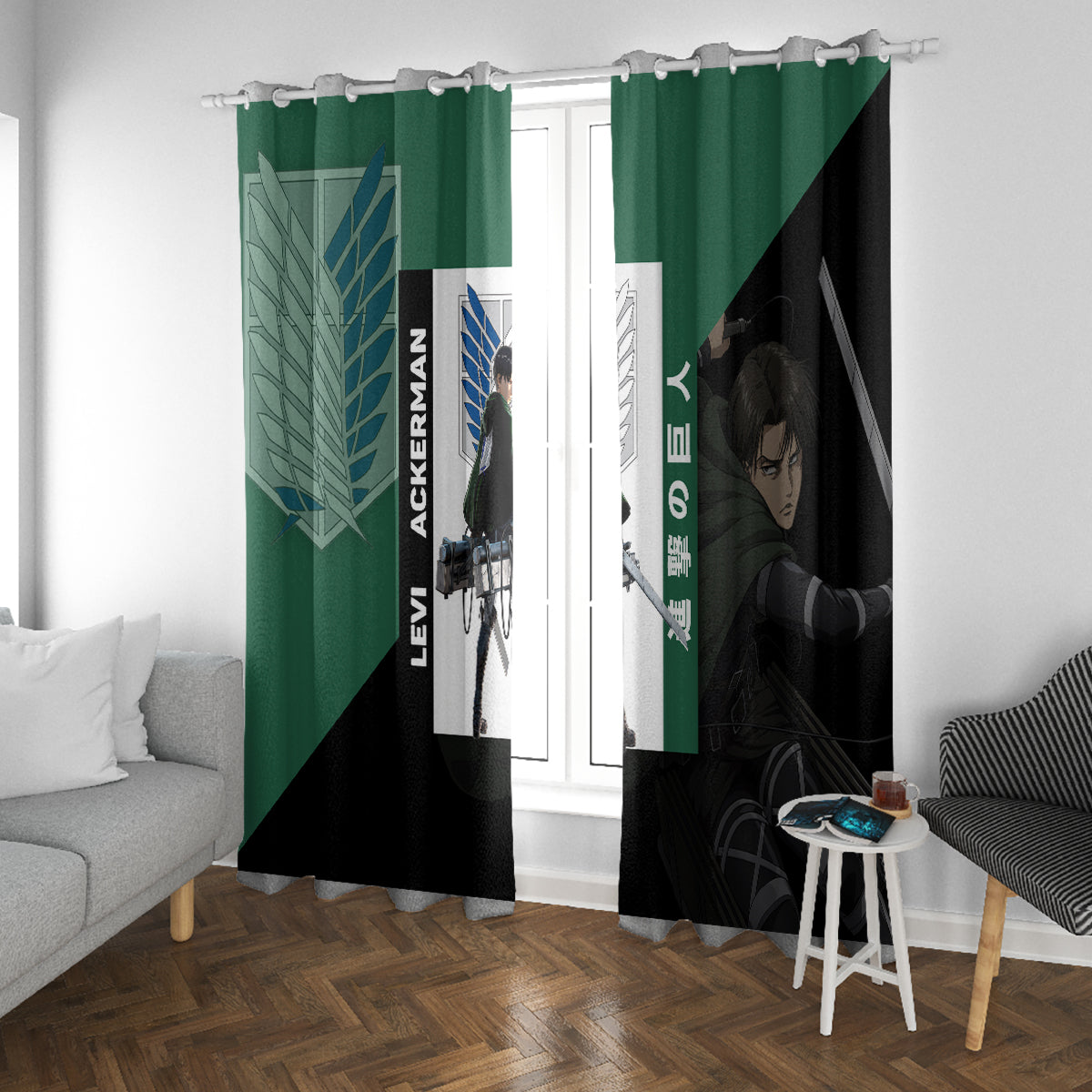 Levi Ackerman Window Curtain