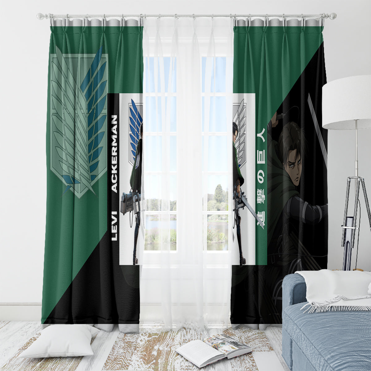 Levi Ackerman Window Curtain