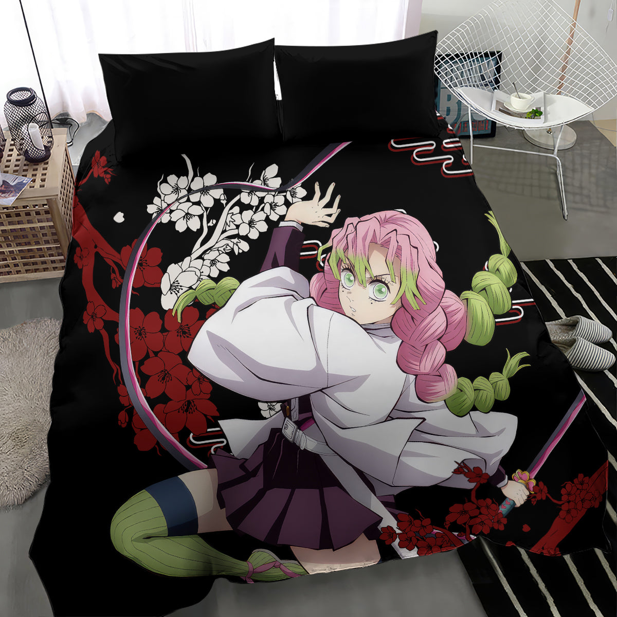 Mitsuri Kanroji Japan Style Bedding Set