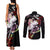 Mitsuri Kanroji Japan Style Couples Matching Tank Maxi Dress and Long Sleeve Button Shirt