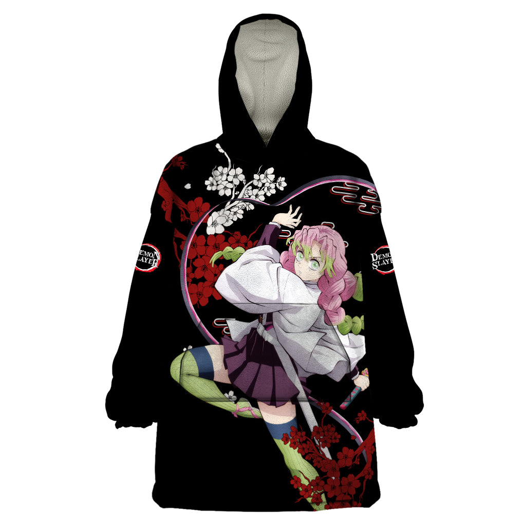 Mitsuri Kanroji Japan Style Wearable Blanket Hoodie