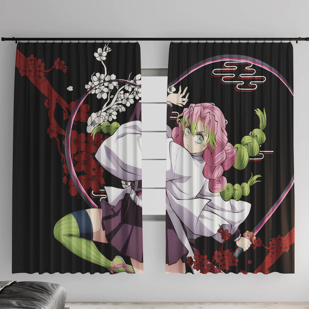 Mitsuri Kanroji Japan Style Window Curtain