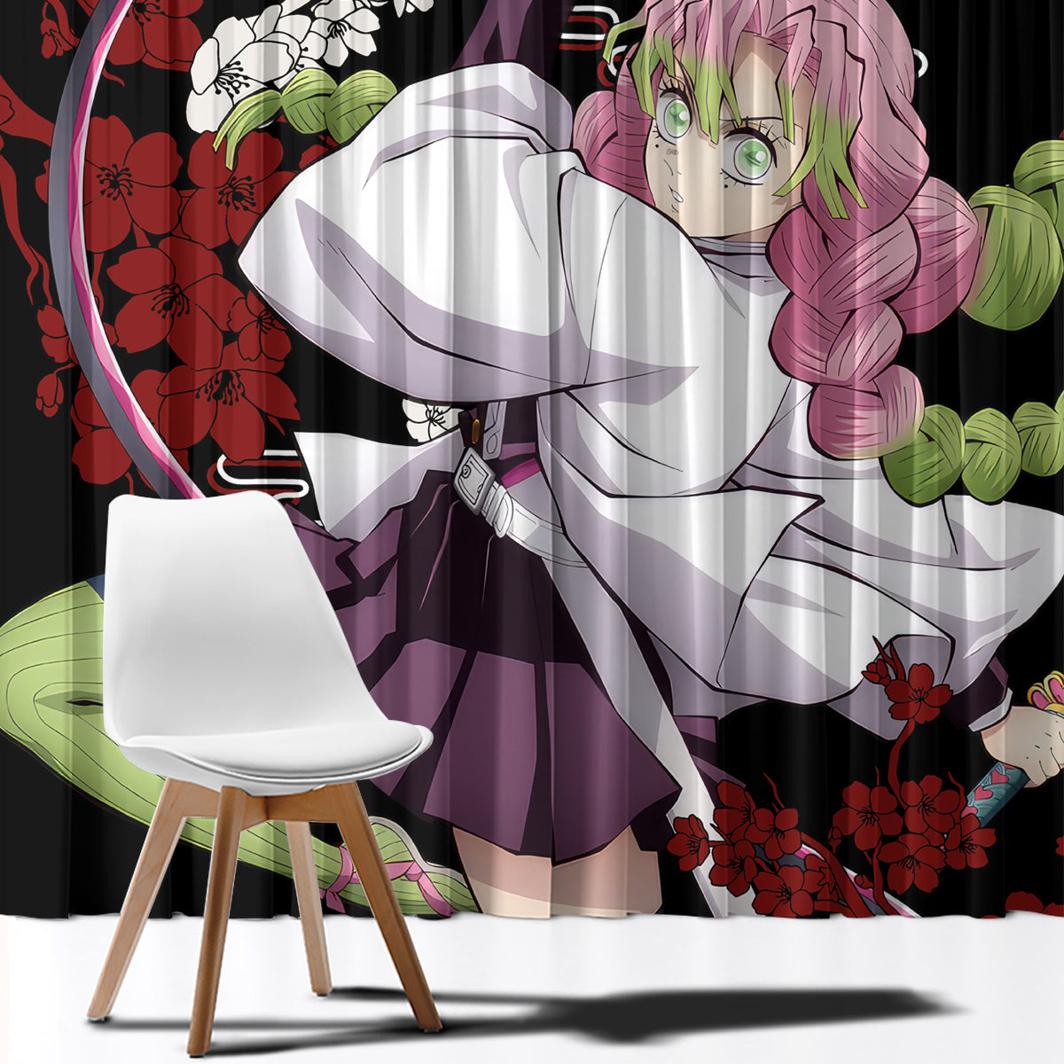Mitsuri Kanroji Japan Style Window Curtain