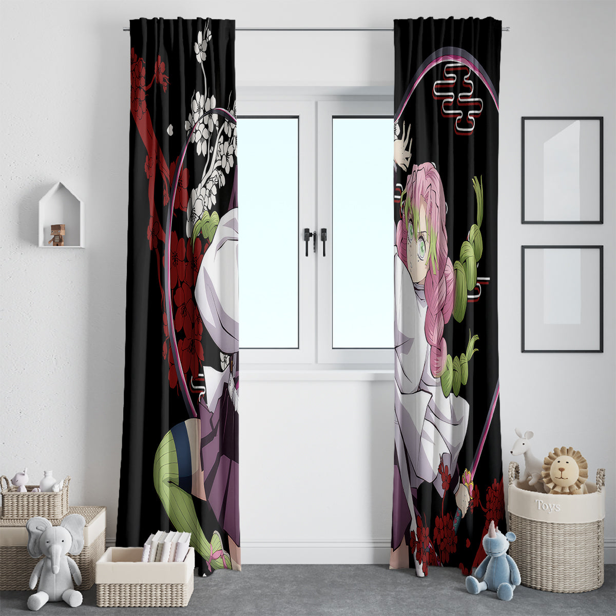 Mitsuri Kanroji Japan Style Window Curtain