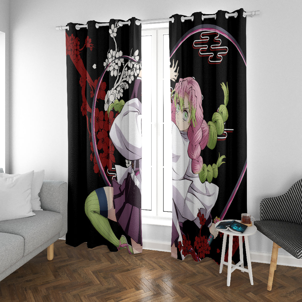 Mitsuri Kanroji Japan Style Window Curtain