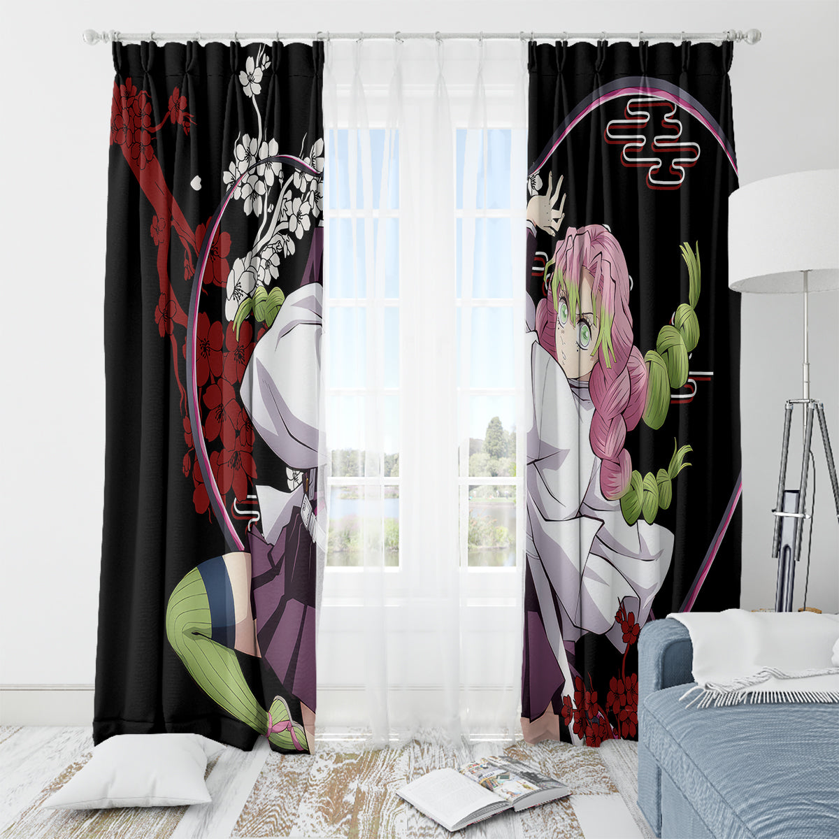Mitsuri Kanroji Japan Style Window Curtain